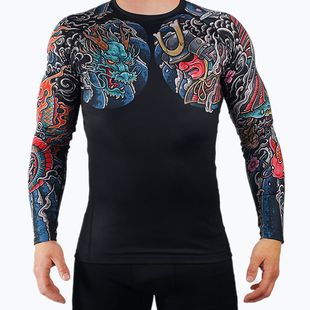 Herren Ground Game Bushido 3.0 Rashguard Schwarz RASHBUSH3BLA