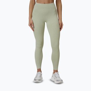 Damen-Trainingsleggings 4F Solar Punk FNK F399 light green allover