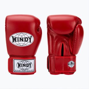 Boxhandschuhe WINDY Classic Genuine Leather red