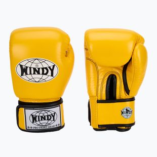 Boxhandschuhe WINDY Classic Genuine Leather yellow