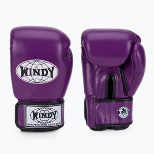 Boxhandschuhe WINDY Classic Genuine Leather purple