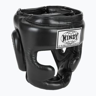 Boxhelm WINDY Genuine Leather black