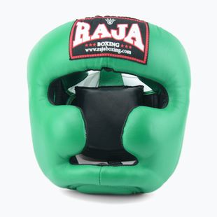 Boxhelm RAJA BOXING Genuine Leather green