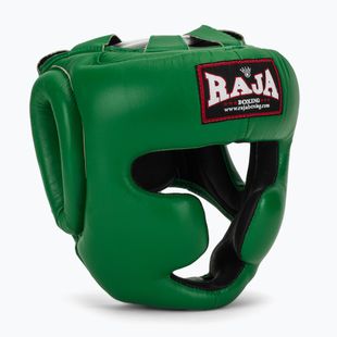 Boxhelm RAJA BOXING Genuine Leather green