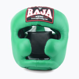 Boxhelm RAJA BOXING Semi Leather green