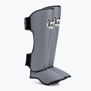 Schienbein- und Fußschützer RAJA BOXING Lightweight Shin Guards Genuine Leather grey