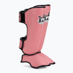 Schienbein- und Fußschützer RAJA BOXING Lightweight Shin Guards Genuine Leather pink