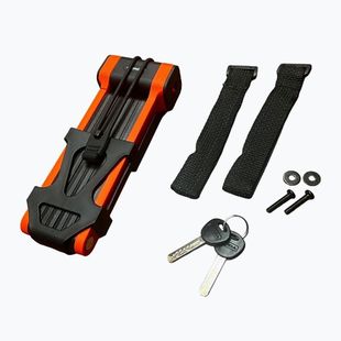 Fahrradschloss GERDA Fold 1200W Neo foldable black/orange