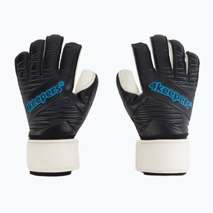 4Keepers Retro IV RF Torwarthandschuhe schwarz und weiß 4KRETROBLRF
