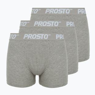 PROSTO Herren-Boxershorts KL252MACC 3 Paar grau