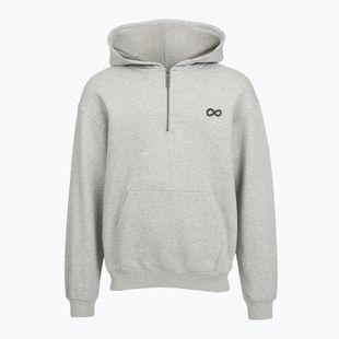 Herrenpullover PROSTO Hoodie Half Zip Big Log Infinity grey/melange