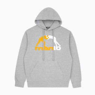 Herrenpullover MANTO Logo Hoody grau
