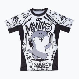 MANTO Debza Herren-Rashguard weiß/schwarz