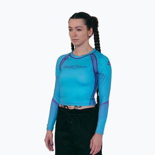 Damen Rashguard Langarm MANTO Peaceful Violence blau