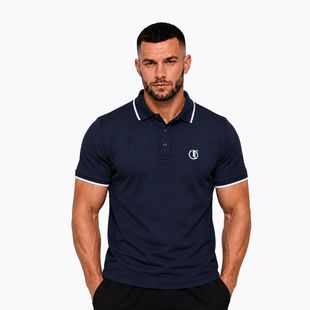 Herren-Poloshirt Octagon Legion Tipped Small Logo 3D Polo dark navy