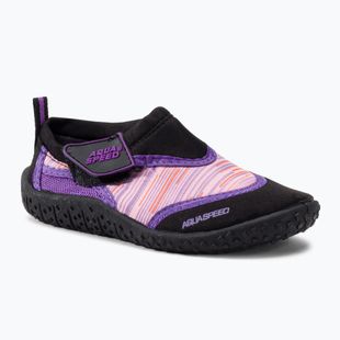 Kinder-Wasserschuhe AQUA-SPEED Aqua 2A schwarz-rosa 673