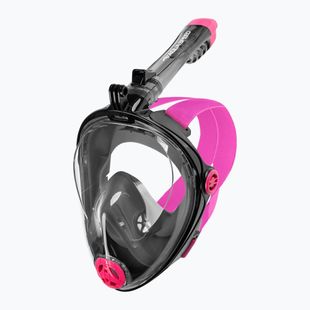 AQUA-SPEED Spectra 2.0 Vollgesichtsmaske zum Schnorcheln schwarz/rosa