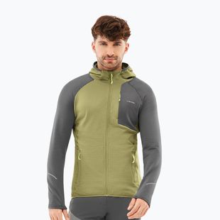 Herren-Trekkingsweatshirt Viking Birger Hoodie olive/dark grey