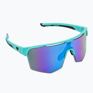 GOG Athena matt türkis / schwarz / mehrfarbig weiß-blau Fahrradbrille E508-2