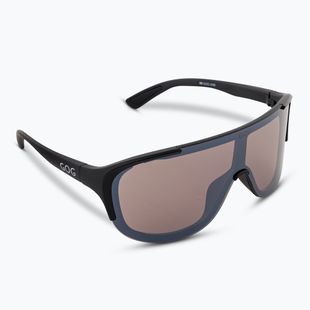 GOG Medusa mattschwarz/silber/silberne Spiegel-Sonnenbrille