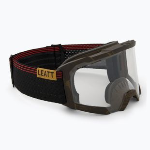 Leatt Velocity 4.0 MTB X-Flow Holz/Klar Radbrille