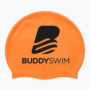 Schwimmkappe BuddySwim BLogo Silicone orange