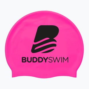 Schwimmkappe BuddySwim BLogo Silicone pink