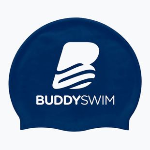Schwimmkappe BuddySwim BLogo Silicone navy