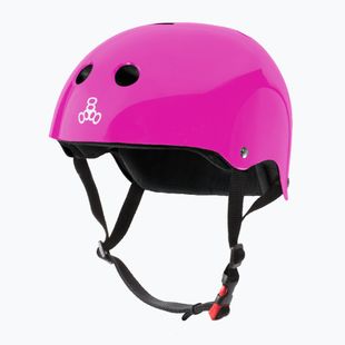 Triple Eight The Certified Sweatsaver rosa glänzender Helm