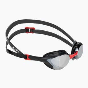 Schwimmbrille ZONE3 Volare Streamline Racing black/red/silver polarisiert verspiegelt revo