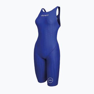 Damen-Einteiler Badeanzug ZONE3 Performance Speed Kneeskin blue/white
