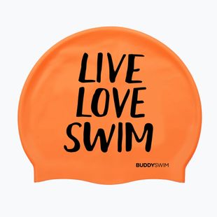 Schwimmkappe BuddySwim LLS Silicone orange