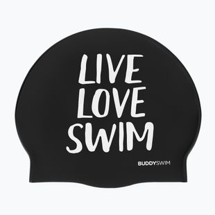 Schwimmkappe BuddySwim LLS Silicone black