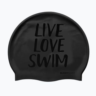 Schwimmkappe BuddySwim LLS Silicone black