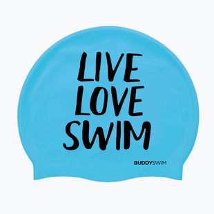 Schwimmkappe BuddySwim LLS Silicone blue