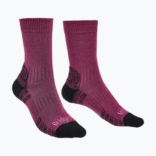 Damensocken Bridgedale Lightweight Merino Performance Boot Original berry