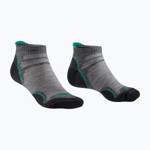 Damen-Trekkingsocken Bridgedale Hike Ultralight Merino Performance Low mid grey/surf