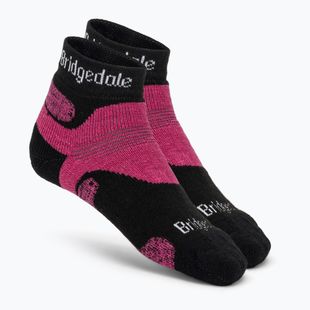 Damen-Trekkingsocken Bridgedale Hike Midweight Performance Ankle black/pink