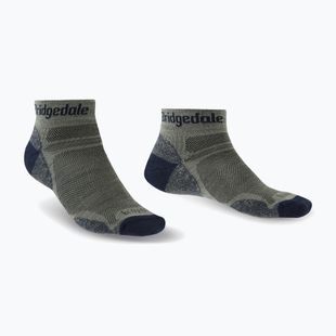 Herren-Trekkingsocken Bridgedale Hike Ultralight Performance Ankle khaki/navy