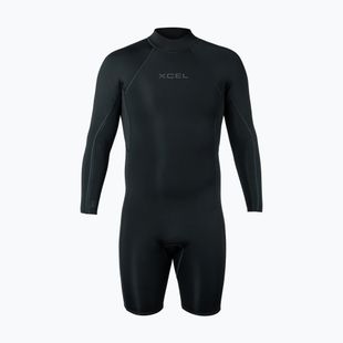 Herren Schwimm-Neoprenanzug Xcel Axis Back Zip Spring 2 mm LS black