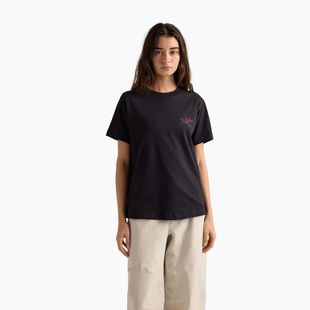 Damen-T-Shirt Arcteryx Kragg Cotton Little Bird Crew black/multi