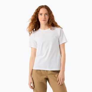 Damen-T-Shirt Arcteryx Kragg Sl Cotton Emblem Crew white light