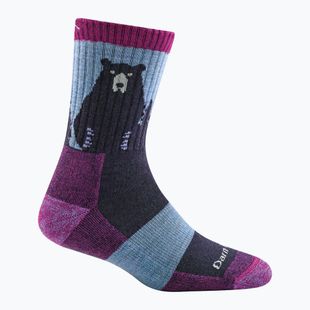 Socken Damen Darn Tough Bear Town Micro Crew Cushion purple