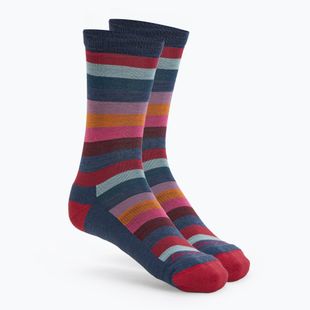 Socken Trekking Damen Darn Tough Mystic Stripe Crew denim