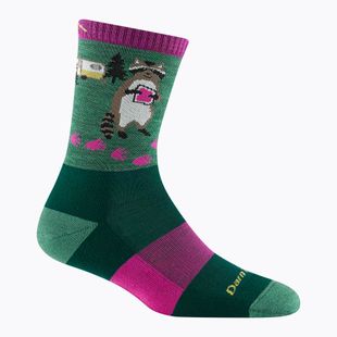 Damensocken Darn Tough Critter Club Micro Crew Cushion moss