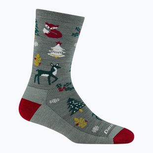 Damensocken Darn Tough Yuletide Wild Crew Lightweight with Cushion balsam