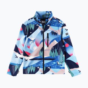 Fleece Hoodie Sweatshirt Kinder Reima Iisisti blue ocean