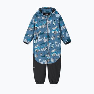 Softshell-Overall Kinder Reima Moomin Mjosa blue ocean