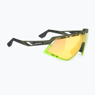 Sonnenbrille Rudy Project Defender olive matte/multilaser yellow