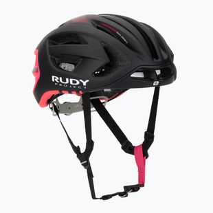 Rudy Project Egos schwarz/rosa fluo matte Fahrradhelm